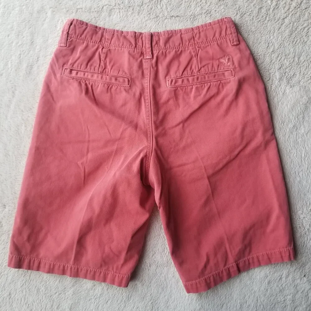 American Eagle Chino Shorts Men's 29 Faded Red Jean 11